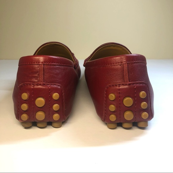 Gucci Red Leather Loafers - Picture 2 of 9